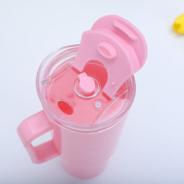 3 pcs Bottle Set With Straw (random Color)