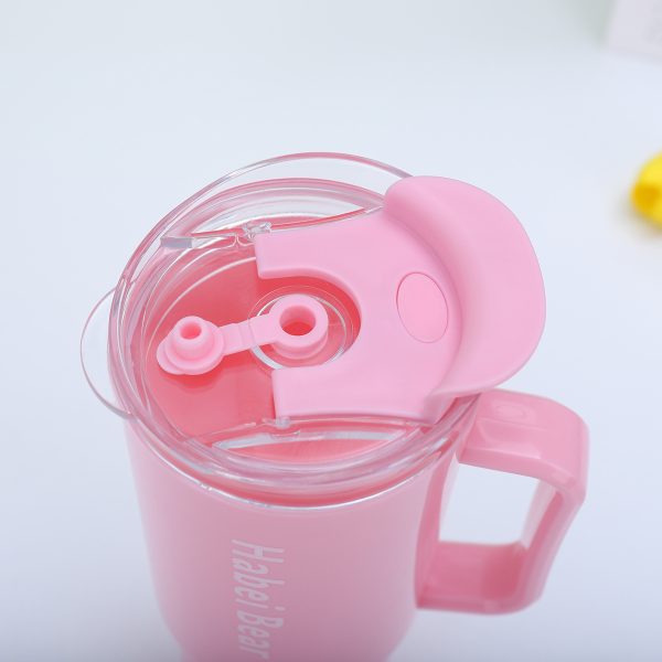 3 pcs Bottle Set With Straw (random Color)