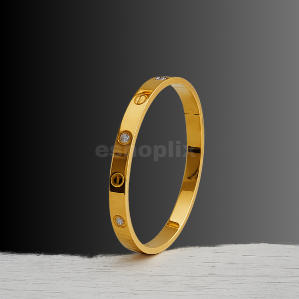 Cartier-Inspired Golden Cuff