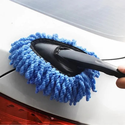 Car Wash Microfiber Cleaning Brush Cleaning Dusts Mop Bristles Strong Water Absorption (random Colors)