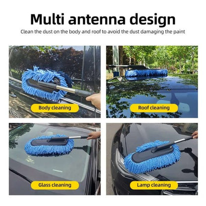 Car Wash Microfiber Cleaning Brush Cleaning Dusts Mop Bristles Strong Water Absorption (random Colors)