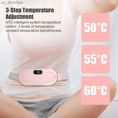 Electric Heated Belly Belt for Menstrual Cramp Relief & Vibrating Massager