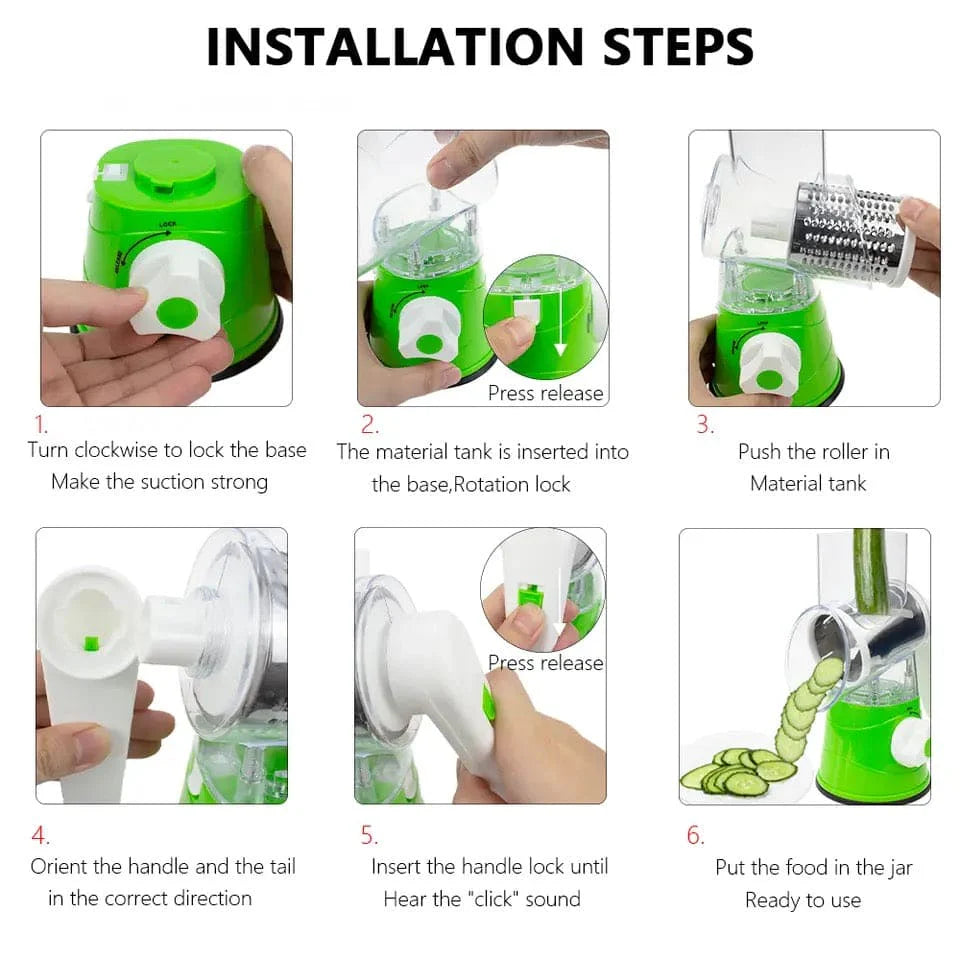 3 in 1 Multifunctional Vegetable Cutter & Slicer