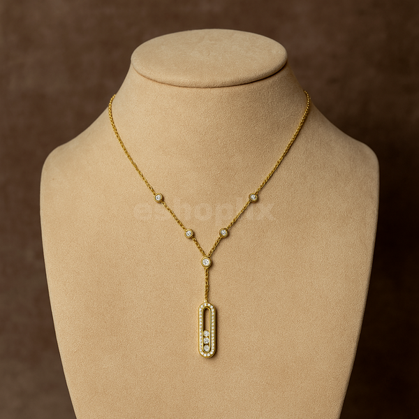 U-Shape Pendant Necklace | Stainless Steel
