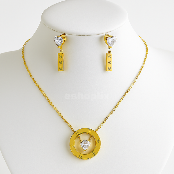 Cartier-Inspired Pendant Set | Gold
