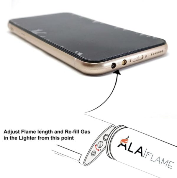 Refillable iPhone Lighter - Golden Color