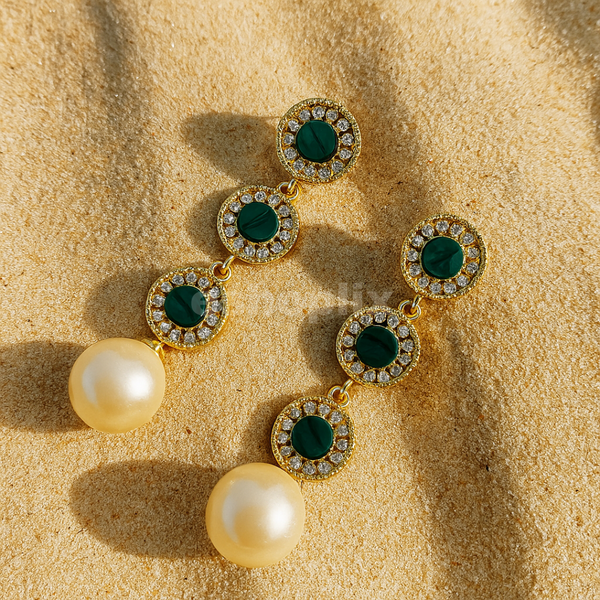 Zaveri Pearls Drop Earrings