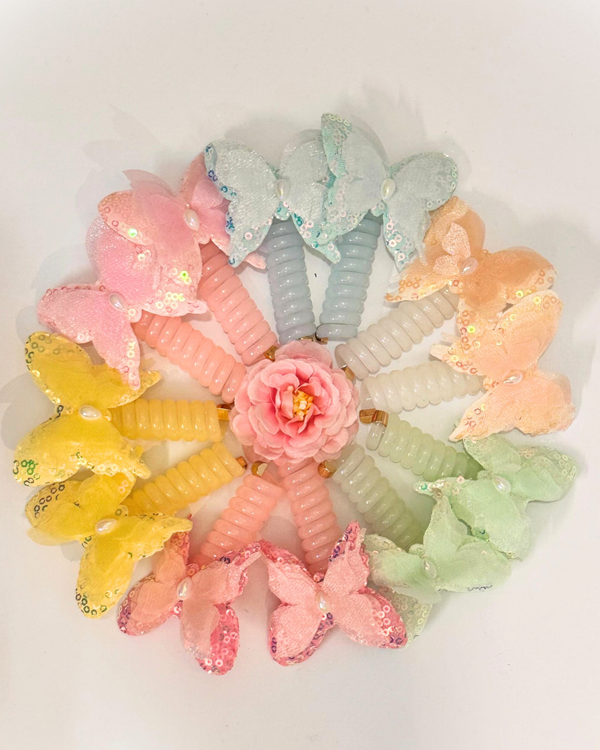 Fancy Spring Rolling Hair Bands | Soft Multicolor